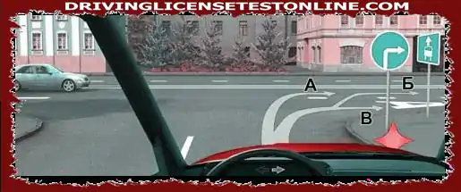 Bir arabada hangi yörüngede sağa doğru hareket etmeye devam edebilirsiniz ?