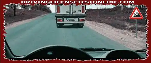 Are you allowed to overtake the truck at the end of the ascent ?