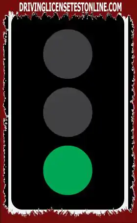 Arrivi ad un incrocio con il semaforo verde, vuoi andare dritto e attraversare l'incrocio,...