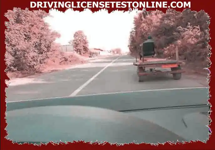 Are you allowed to overtake the cart in this situation ?