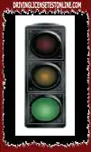 What does it mean to turn on the green light at a traffic light ?