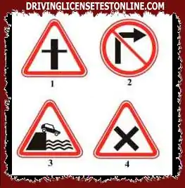 下列哪個標誌是在即將穿過車道部分:之前放置的？