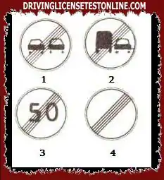下列標誌中哪個標誌是禁止超車區的終點?