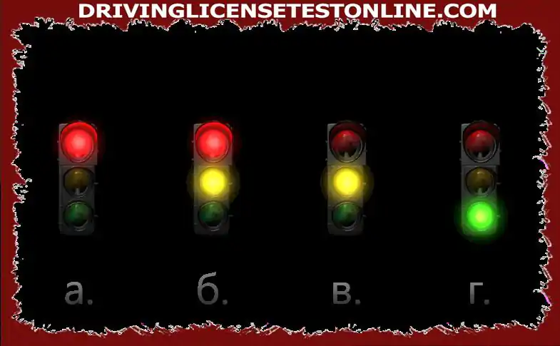 La signification de laquelle des signaux non clignotants affichés au feu de circulation est Le dépassement est interdit