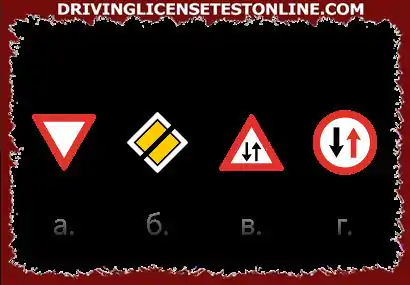 Which of the road signs has the meaning \ Skip the ones on the road with an advantage! \