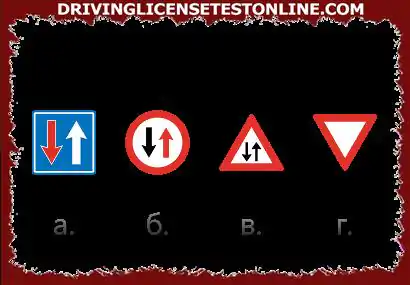 Which of the road signs has the meaning Go if the road is clear!