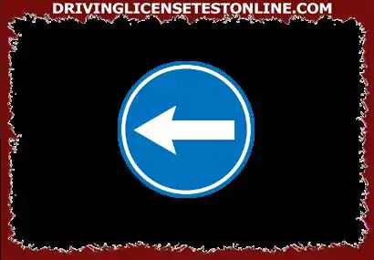 Acest indicator rutier îi obligă pe șoferi să continue conducerea spre stânga