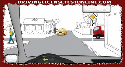 You are the driver of a vehicle . At the intersection shown: