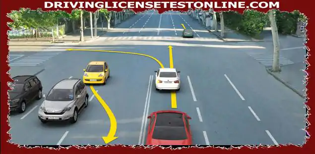 Ποιος οδηγός οχήματος παραβιάζει τους κανόνες κυκλοφορίας σε περίπτωση κίνησης προς την κατεύθυνση του βέλους ?