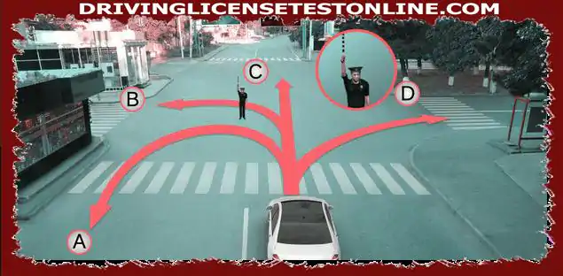 At this signal from the regulator, the driver of the car has the right to continue driving :