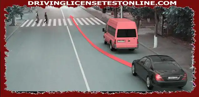 In the given situation , whether the driver of the car is prohibited from overtaking ?