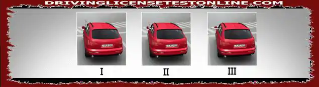 Vilken bild visar höger blinkersignal från föraren av bilen ?