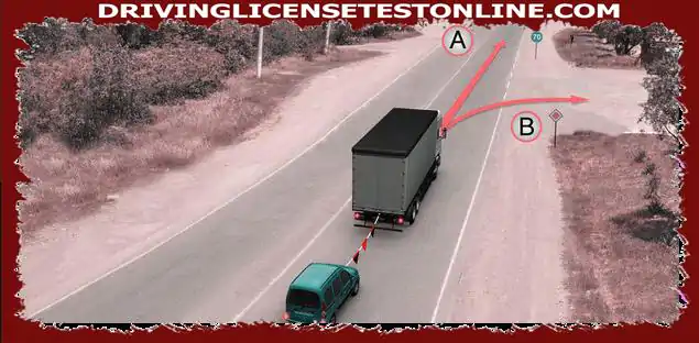 In the given situation , the driver of the towing vehicle has the right to continue driving :