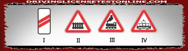 Ποια από τις παρακάτω οδικές πινακίδες προειδοποιεί για προσέγγιση φραγμένης σιδηροδρομικής διάβασης ?