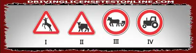 以下哪個路標表示經過牛（牛）停車場,農場和/或牛（牛）永久呼叫點,的路�...