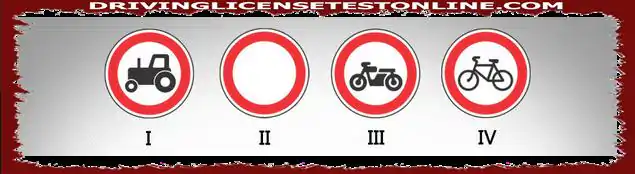 Të gjitha llojet e motoçikletave janë të ndaluara në zonën e funksionimit të shenjave...
