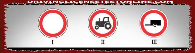 Annetuista liikennemerkeistä, joiden toiminta-alueella on kielletty liikkuminen traktorilla ?