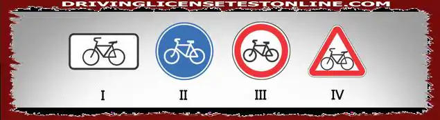 以下哪个道路标志表示自行车道,与另一条道路或道路的其他元素在结构上分...